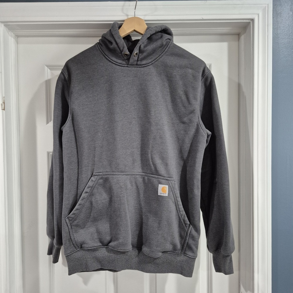 Carhartt Hoodie‎ Mens Medium Gray Rain Defender Heavy Sweatshirt Workwear Loose